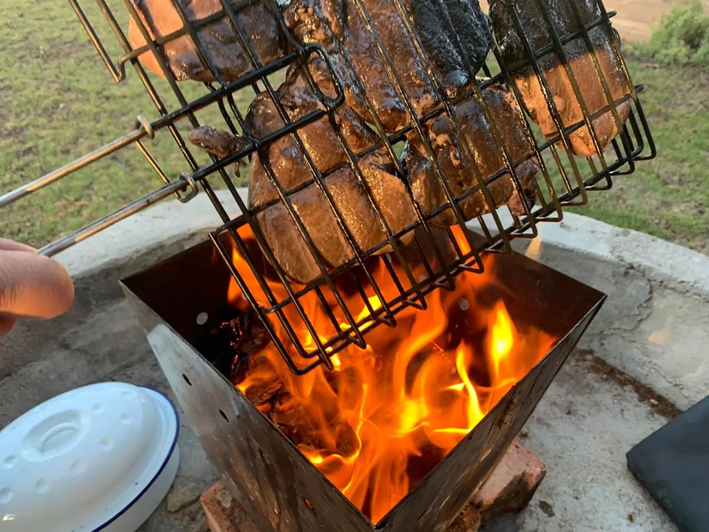 Opvoubraai met Braairooster