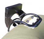 Side view of front mount trolling motor bracket