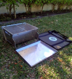 Flat Pack Solo Braai Klein Genoeg vir Jou Rugsak .