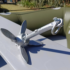 Galvanised folding anchor