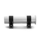 Transom mounted rod holder side view
