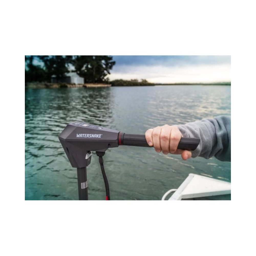 Watersnake Prime trolling motor tiller in use
