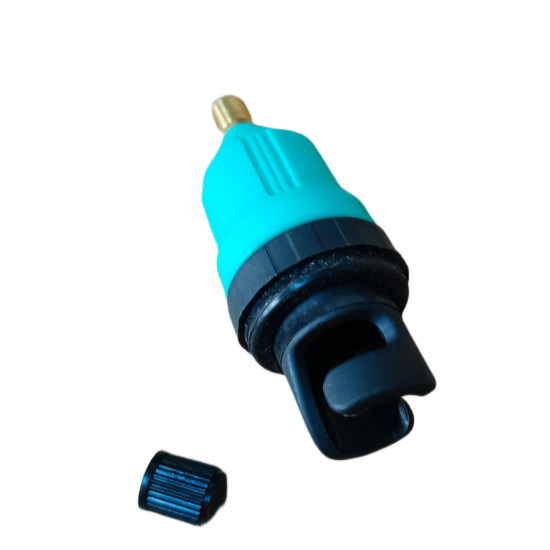 Compressor pump valve adaptor with cap removed