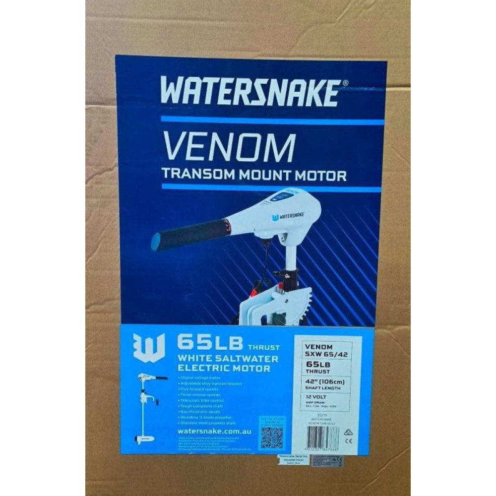 Watersnake Venom SXW 65lb 42in motor packaging