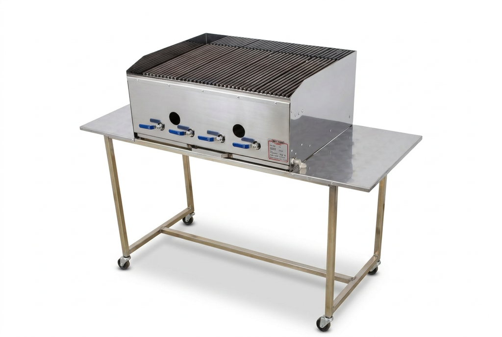 Skoongemaakte braai-en-tafel-produkfoto