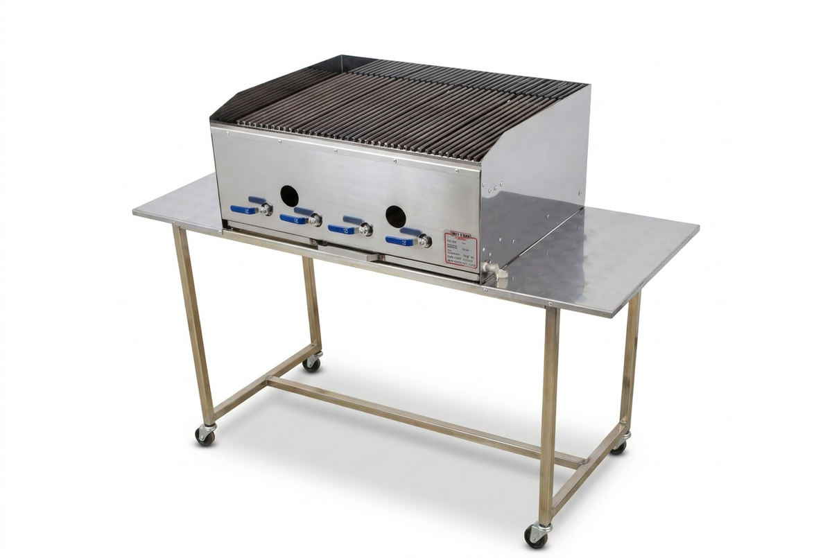 Skoongemaakte braai-en-tafel-produkfoto