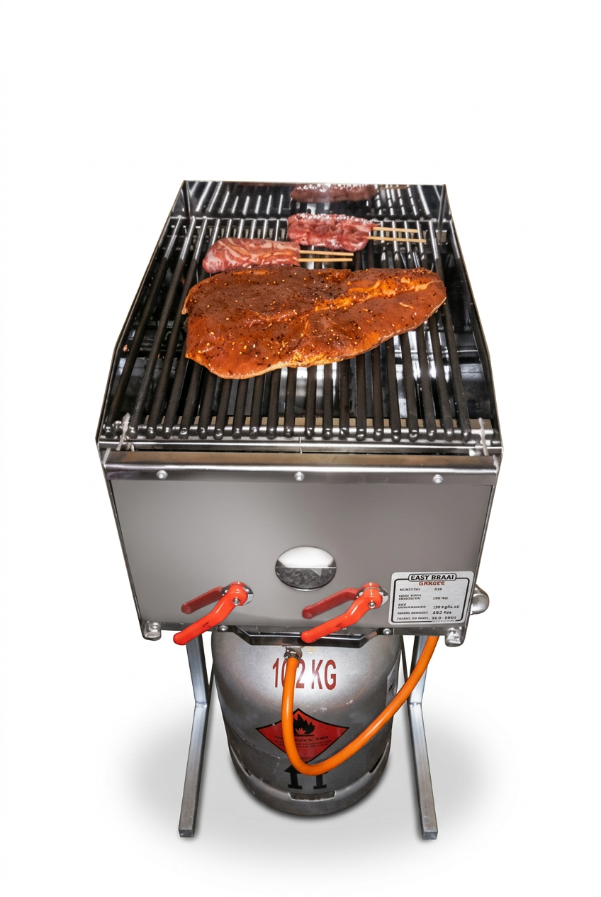 Skoongemaakte gasbraai-produkfoto